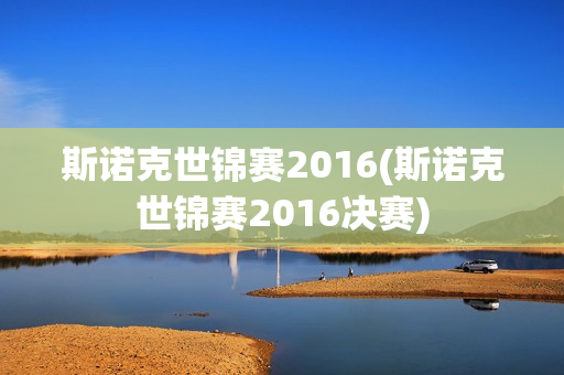 斯诺克世锦赛2016(斯诺克世锦赛2016决赛)