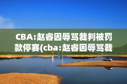 CBA:赵睿因辱骂裁判被罚款停赛(cba:赵睿因辱骂裁判被罚款停赛多久)